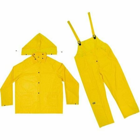 CUSTOM LEATHERCRAFT Rainsuits Med Yellow 3Pc .20mm R110M